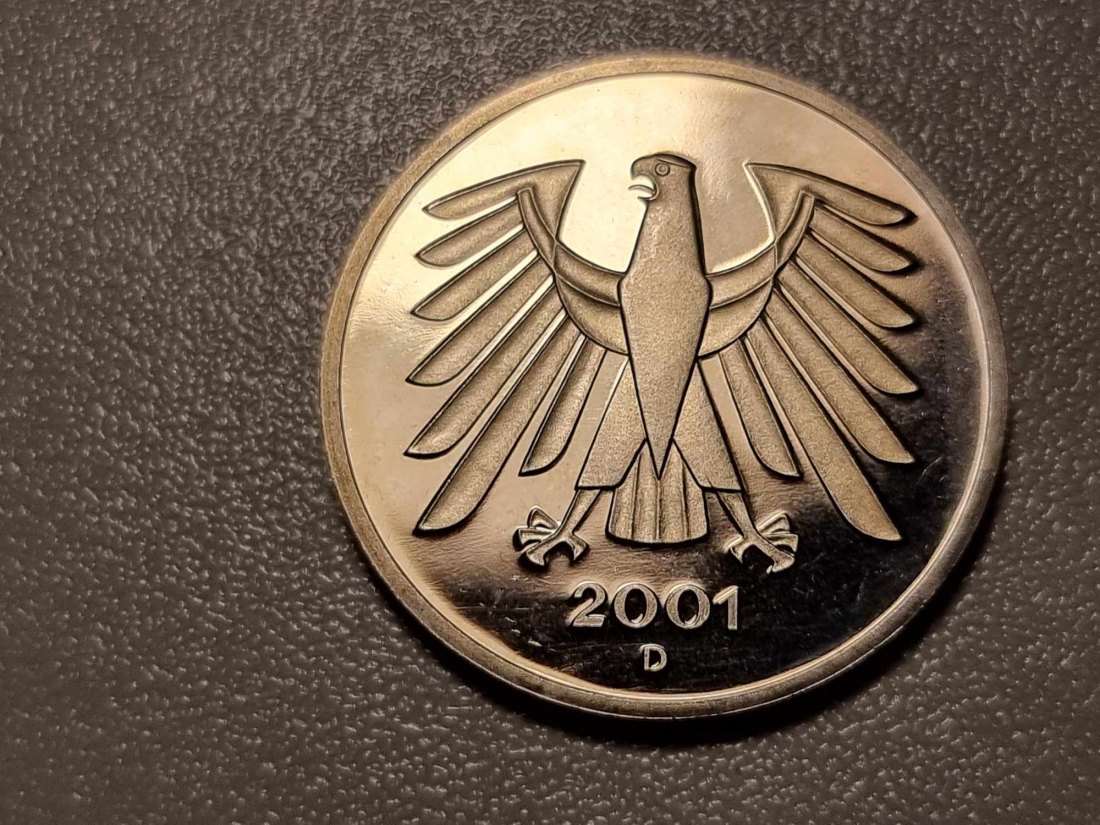  Deutschland 5 Mark 2001 D STG   