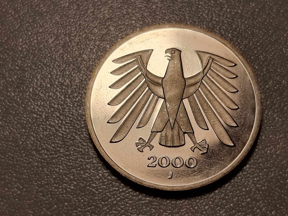  Deutschland 5 Mark 2000 J STG   