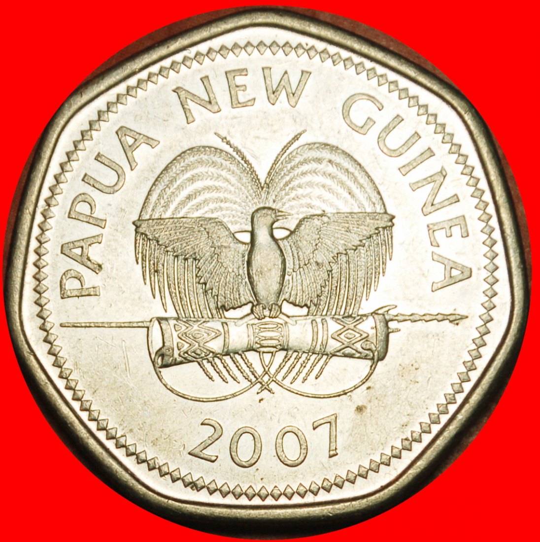  Ⰶ CANADA ST JOHN CROSS: PAPUA NEW GUINEA ★ 50 TOEA 1957-2007 MINT LUSTRE! LOW START ★ NO RESERVE!   