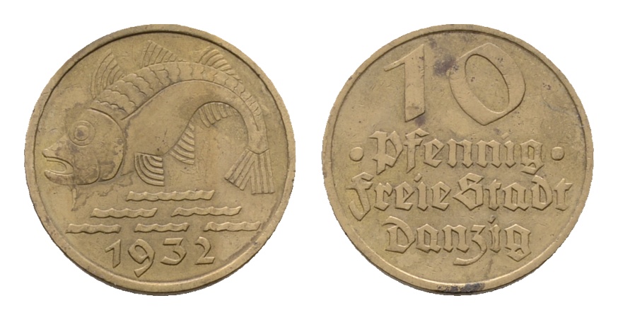  Danzig; 10 Pfennig 1932   