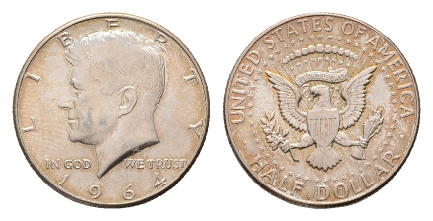  USA; Half Dollar 1964   