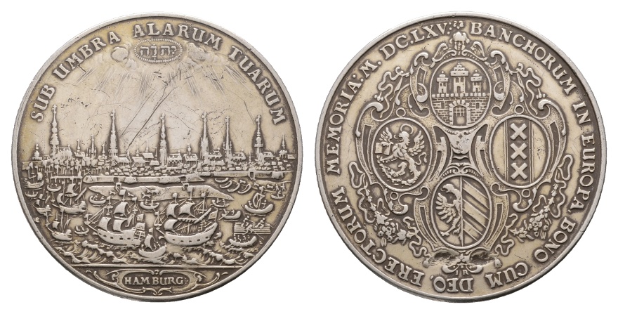  Medaille; Hamburg; moderne Nachprägung; 36,35 g; Ø 50,3 mm   