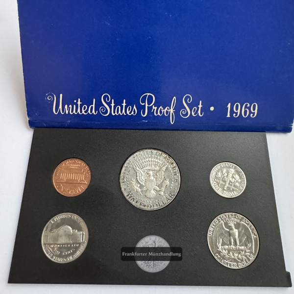  USA Proof Set 1969 FM-Frankfurt Feinsilber: 4,6g   