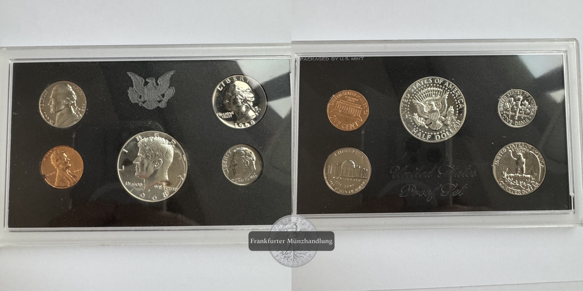  USA Proof Set 1968 FM-Frankfurt Feinsilber: 4,6g   