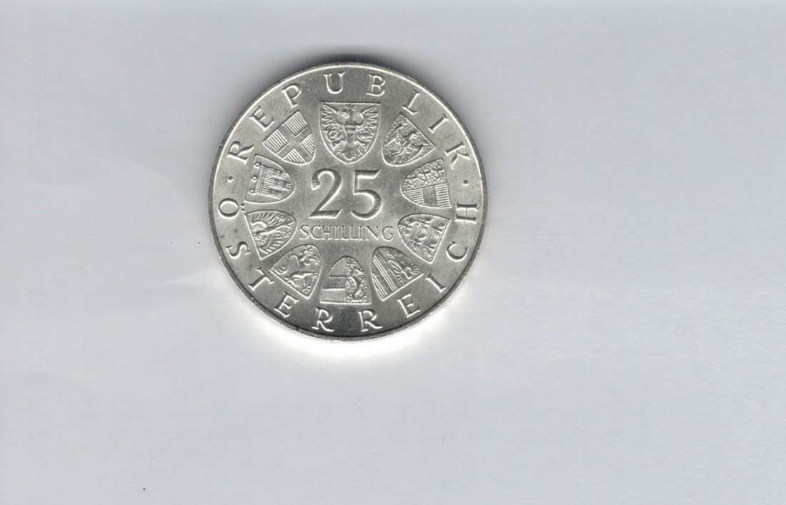  25 Schilling 1968 Hildebrandt silber Gedenkmünze Österreich 2. Rep Spittalgold9800 (4588/14)   