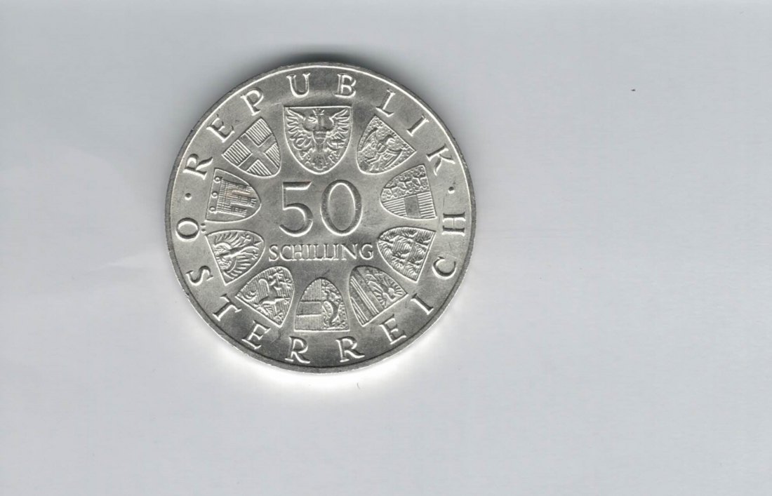  50 Schilling 1969 Kaiser Maximilian I. Österreich 2. Republik silber (4584/8)   