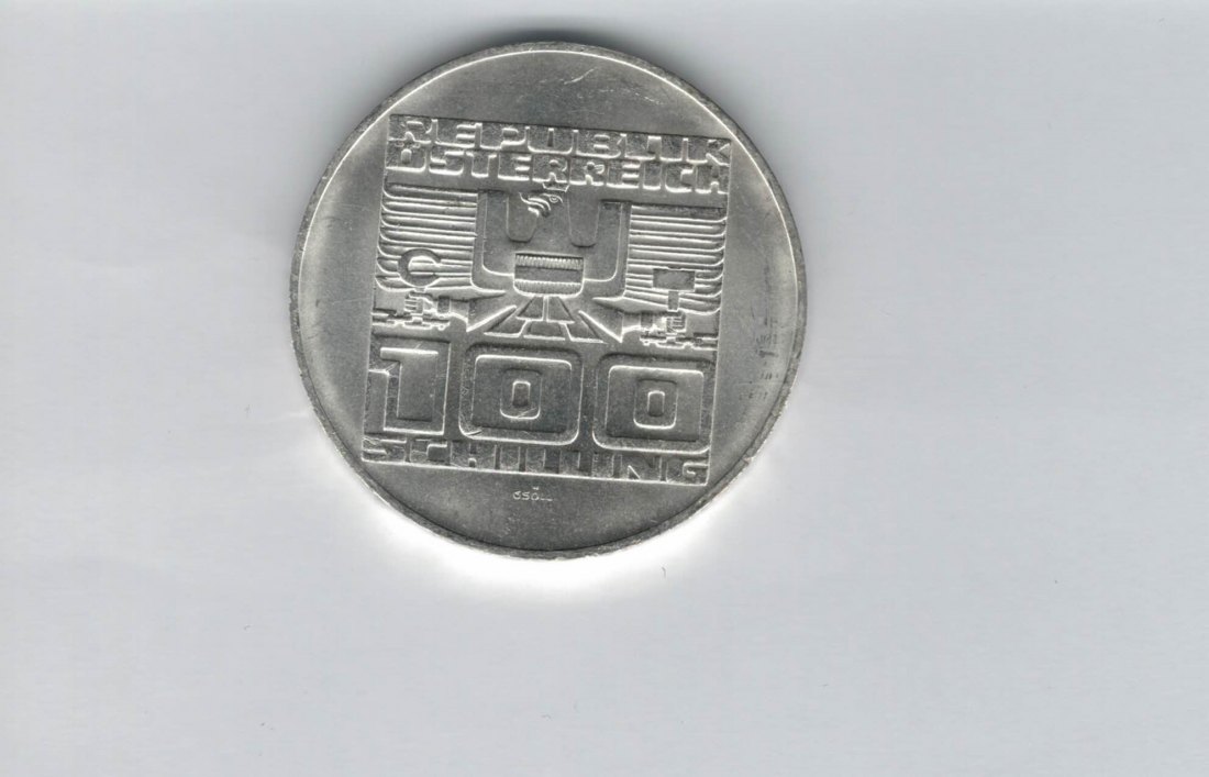  100 Schilling 1975 20 Jahre Staatsvertrag silber Österreich 2. Republik (01914/3)   