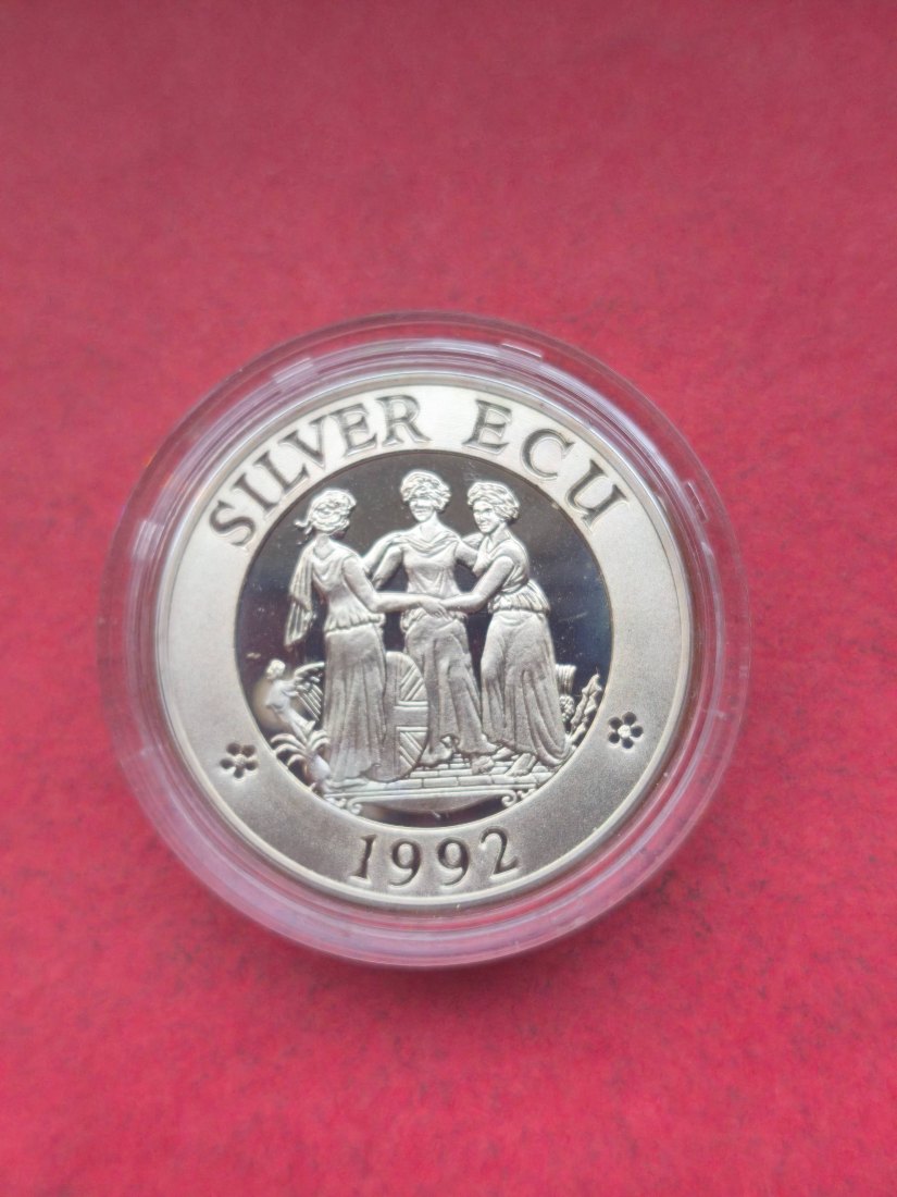  GROSSBRITANNIEN 25 Ecu 1992 THREE GRACES - 46 gramm .925 Silber -Auflage: 500   