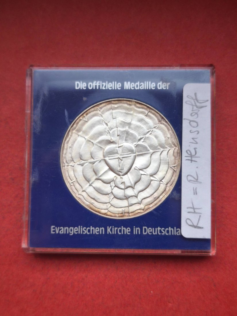  Feinsilbermedaille - 500. Geburtstag Martin Luther 1983   