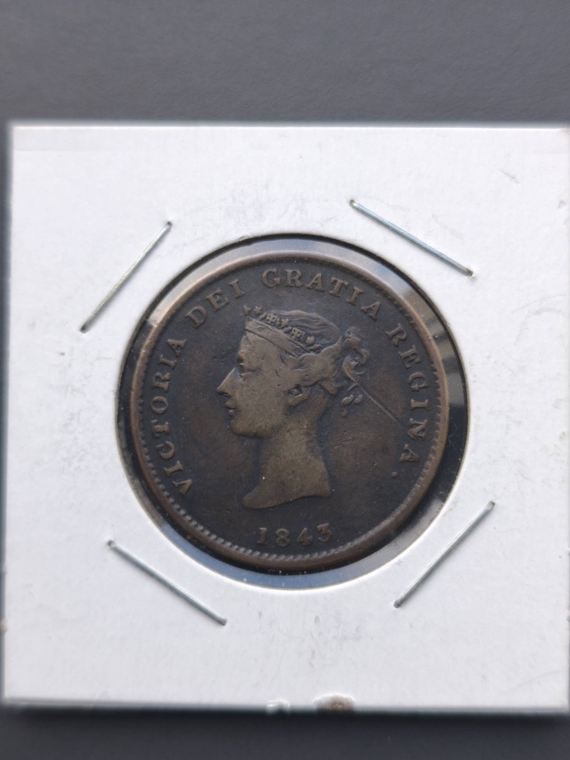  New Brunswick (Kanadische Provinzen) ½ Penny - 1843   