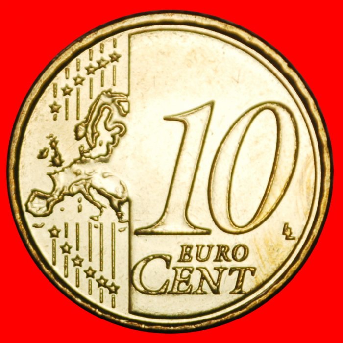  Ⰶ GREECE (2008-2024): CYPRUS★10 CENT 2021! SHIP NORDIC GOLD UNC MINT LUSTRE! LOW START ★ NO RESERVE!   