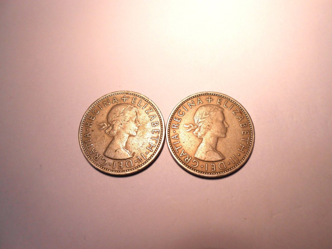  M.141. Großbritannien 2er Lot, 2 Schilling 1961 und 1962   