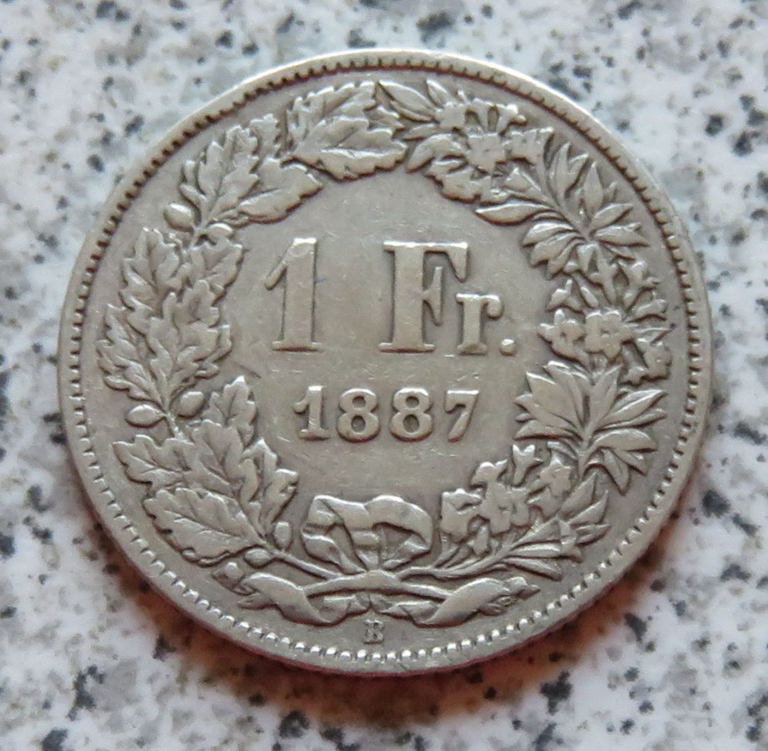  Schweiz 1 Franken 1887   