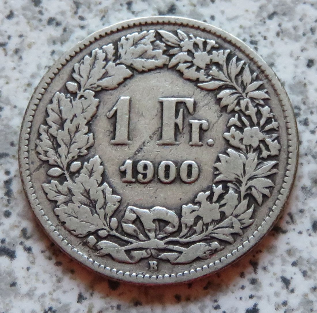  Schweiz 1 Franken 1900 B   