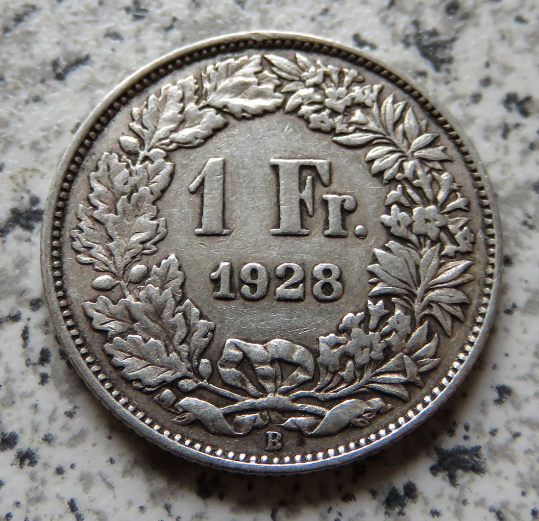  Schweiz 1 Franken 1928 B   