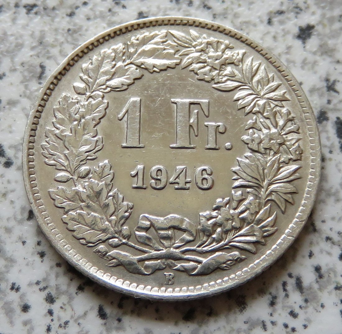  Schweiz 1 Franken 1946 B   