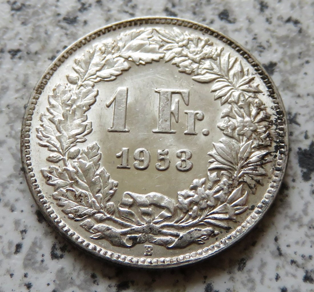  Schweiz 1 Franken 1953 B   