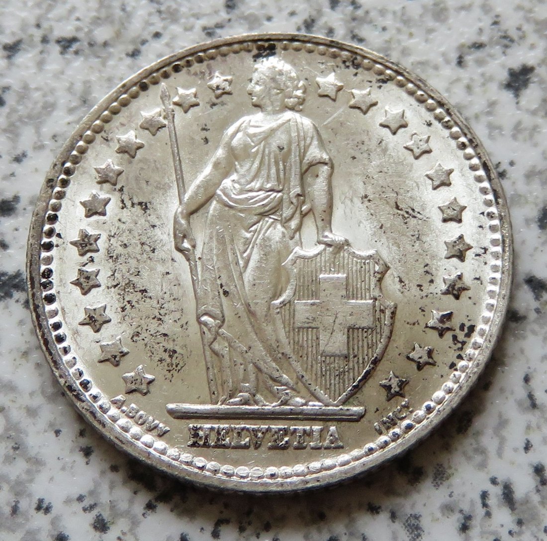  Schweiz 1 Franken 1953 B   