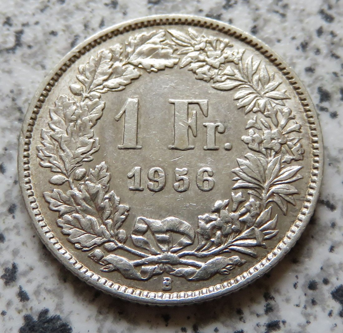  Schweiz 1 Franken 1956 B   