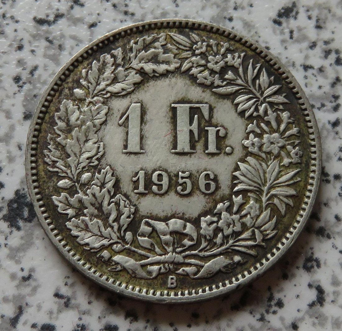  Schweiz 1 Franken 1956 B   