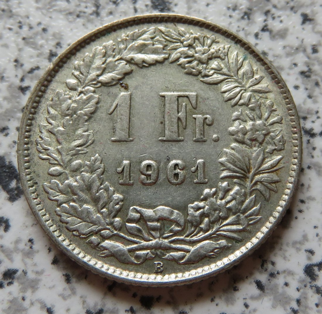  Schweiz 1 Franken 1961 B   