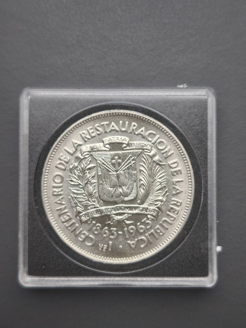  Dominikanische Republik 1 Peso, 1963   