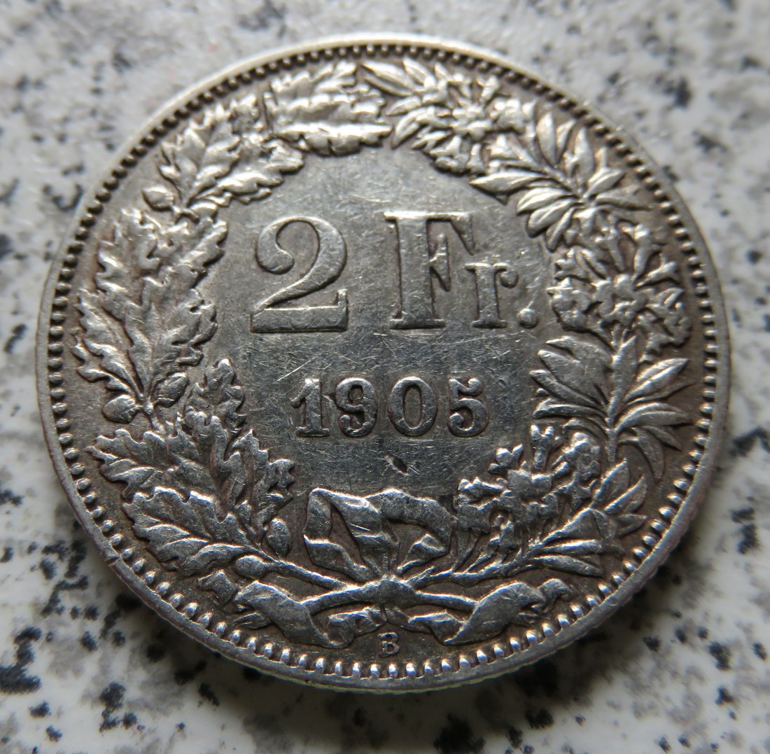  Schweiz 2 Franken 1905 B   