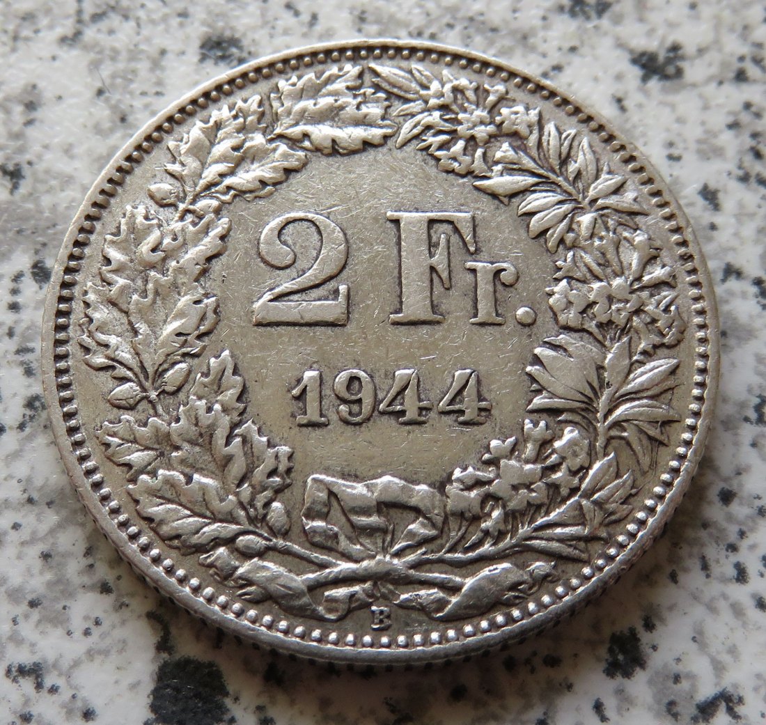  Schweiz 2 Franken 1944 B   