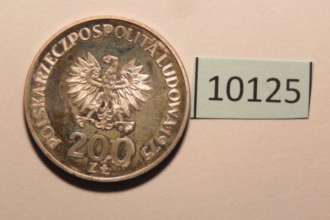  10125 Polen 1975 PROBA 200 zt - Schwerter   