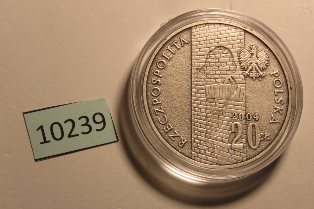  10239 POLEN -  2004 - 20 zt - 28,2 g Silber 0.925 - Getto Lodz   