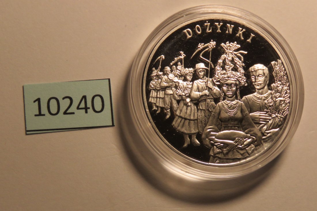  10240 POLEN -  2004 - 20 zt - 28,2 g Silber 0.925 - Dozynki  Erntedank   