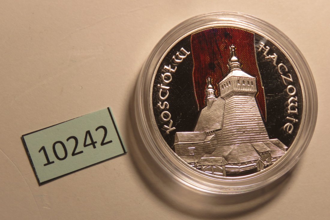  10242 POLEN -  2006 - 20 zt - 28,2 g Silber 0.925 - Haczowie Kirche   