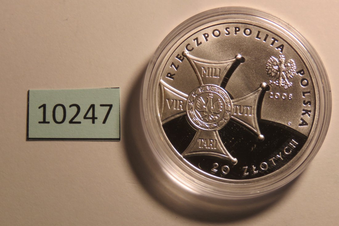  10247 POLEN -  2008 - 20 zt - 28,2 g Silber 0.925 - 3 Generäle   