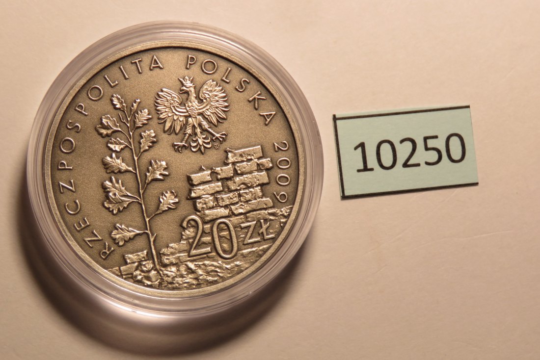  10250 POLEN - 2009 - 20 zt - 28,2 g Silber 0.925 - Ghetto Lodz   