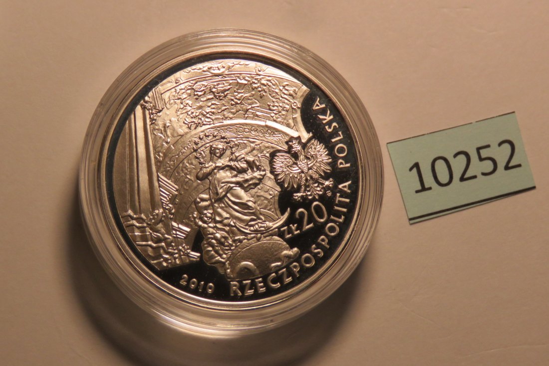  10252 POLEN - 2010 - 20 zt - 28,2 g Silber 0.925 - Krzeszow   