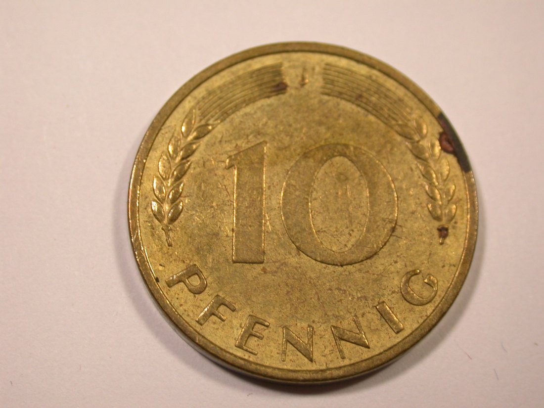  I14  BRD  10 Pfennig 1969 J in ss-vz/vz  Originalbilder   