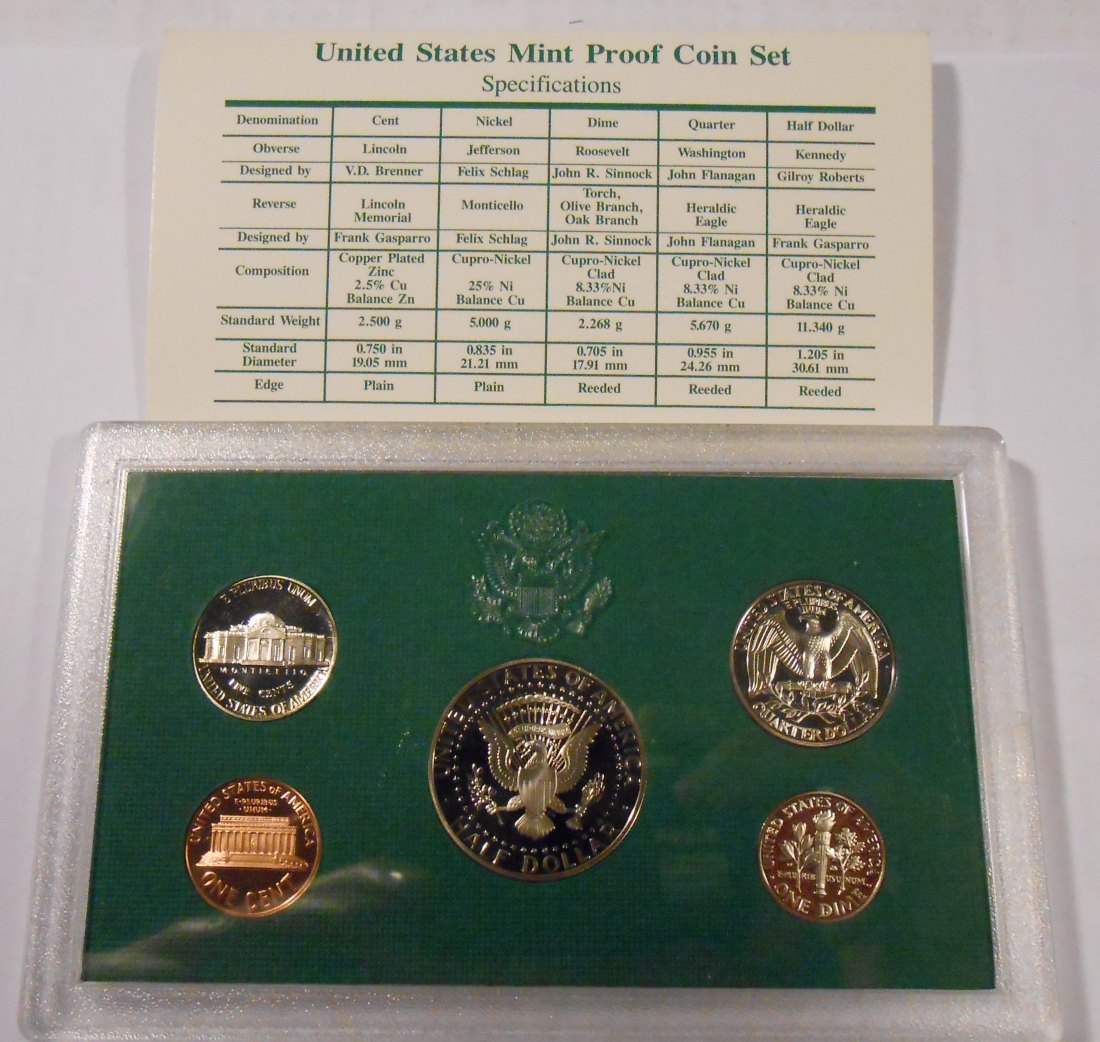  USA United States Mint Proof Set 1996 S in Originalverpackung   