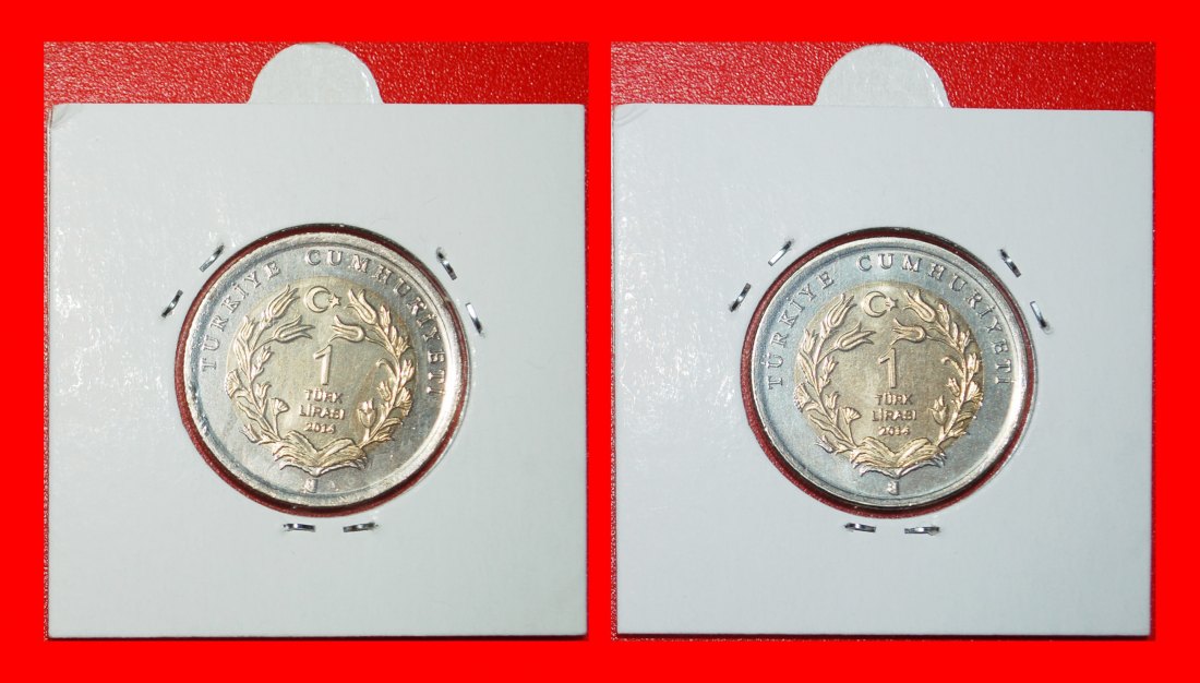  Ⰶ RARE: TURKEY ★ 1 LIRA 2014 HYENA & HEDGEHOG UNC SET! IN HOLDERS!★LOW START★NO RESERVE!   