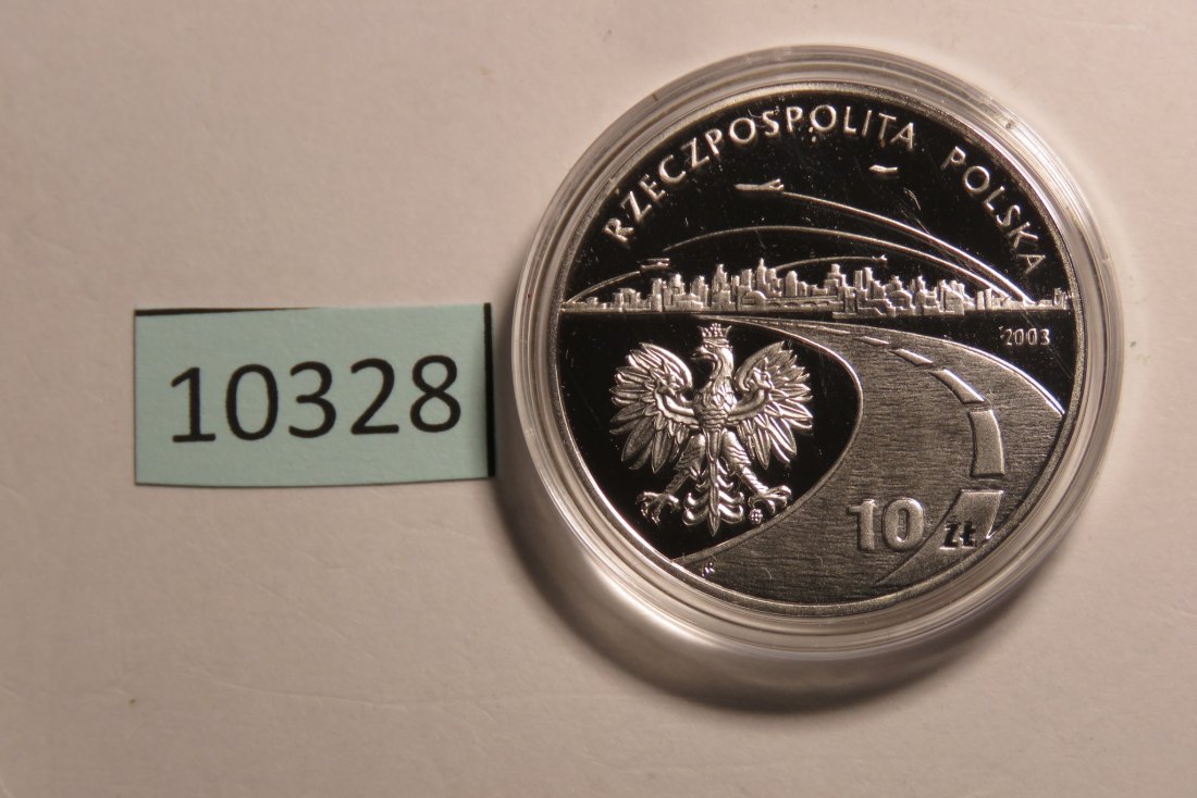  10328 POLEN - 2003 - 10 zt - 14,1 g Silber 0.925 - Gas und Ölindustrie   