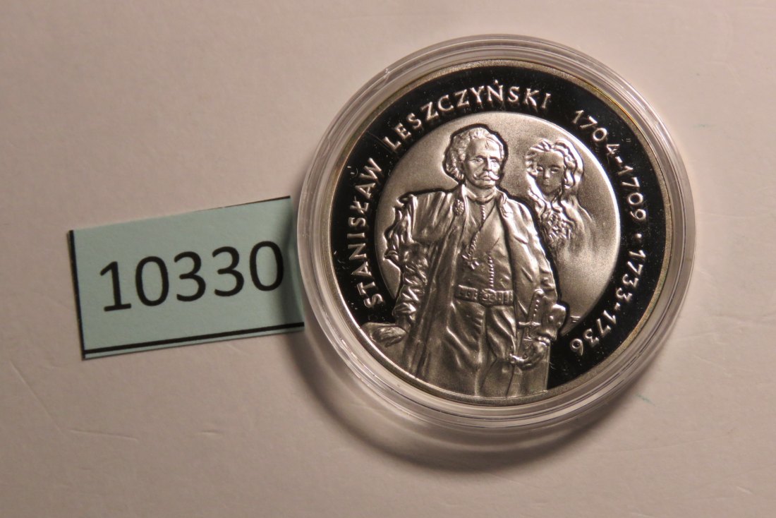  10330 POLEN - 2003 - 10 zt - 14,1 g Silber 0.925 - Stanislaw Lesczynski - Var. B   