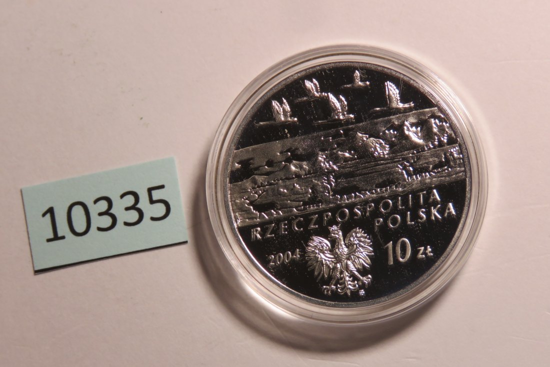  10335 POLEN - 2004 - 10 zt - 14,1 g Silber 0.925 - Czekanowski   