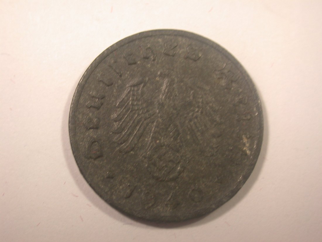  I11  3. Reich 1 Pfennig Zink 1940 G in vz + Originalbilder   