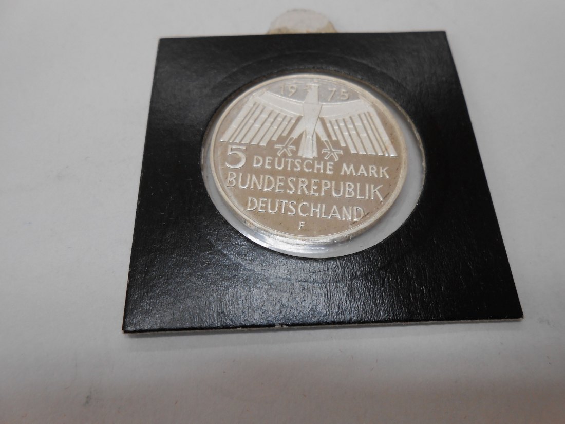  Deutschland Silber 5 DM Gedenkmünze 1975 F Europäisches Denkmaljahr   