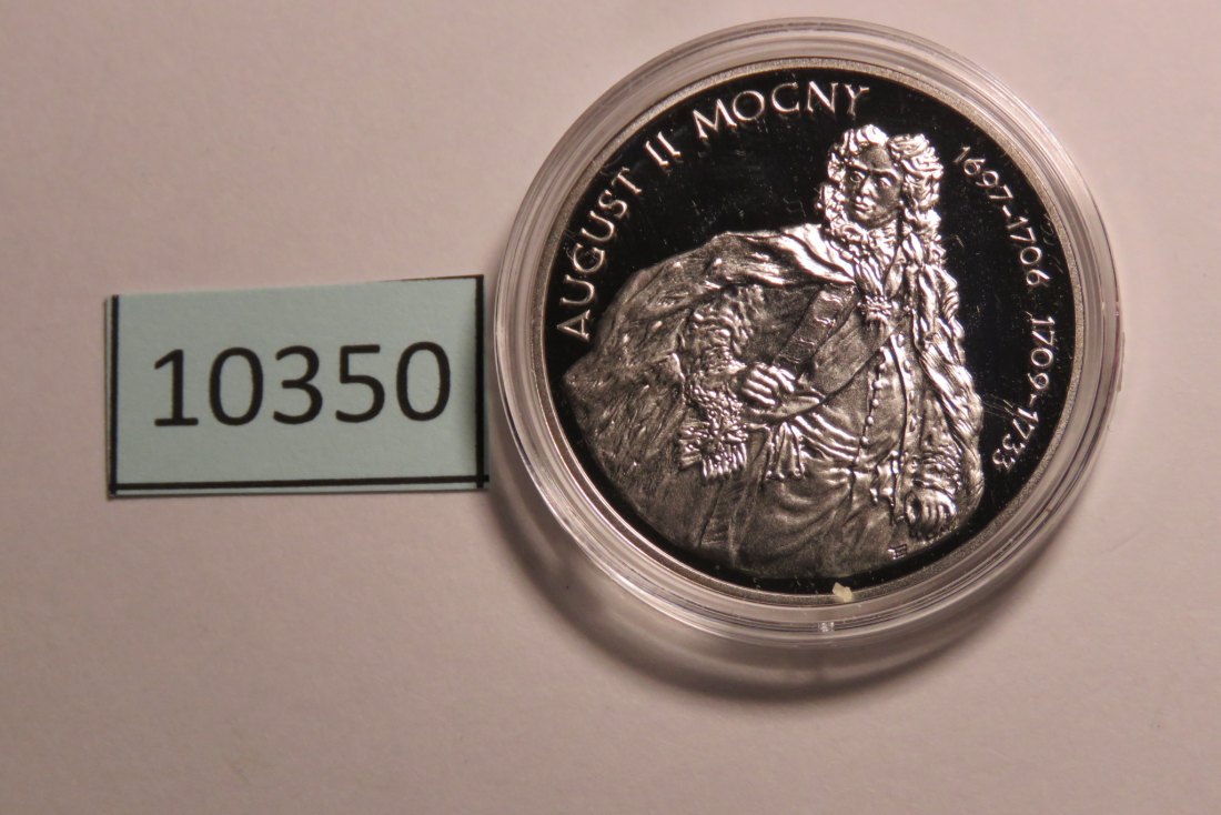  10350 POLEN - 2005 - 10 zt - 14,1 g Silber 0.925 - August II Mocny   