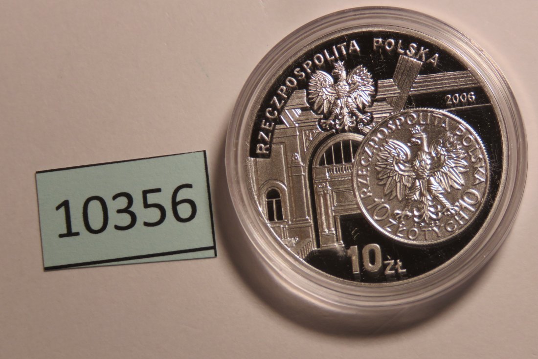  10356 POLEN - 2006 - 10 zt - 14,1 g Silber 0.925 - alte 10 zloty Münze Jadwiga   