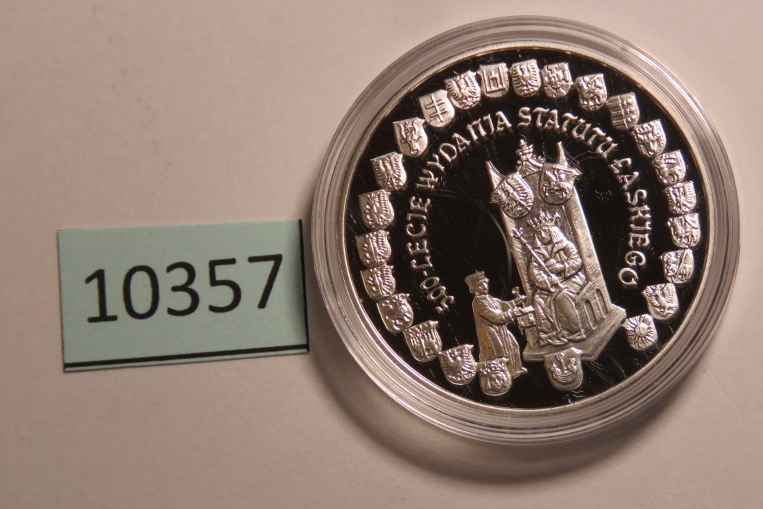  10357 POLEN - 2006 - 10 zt - 14,1 g Silber 0.925 - 500 Jahre Krönung   