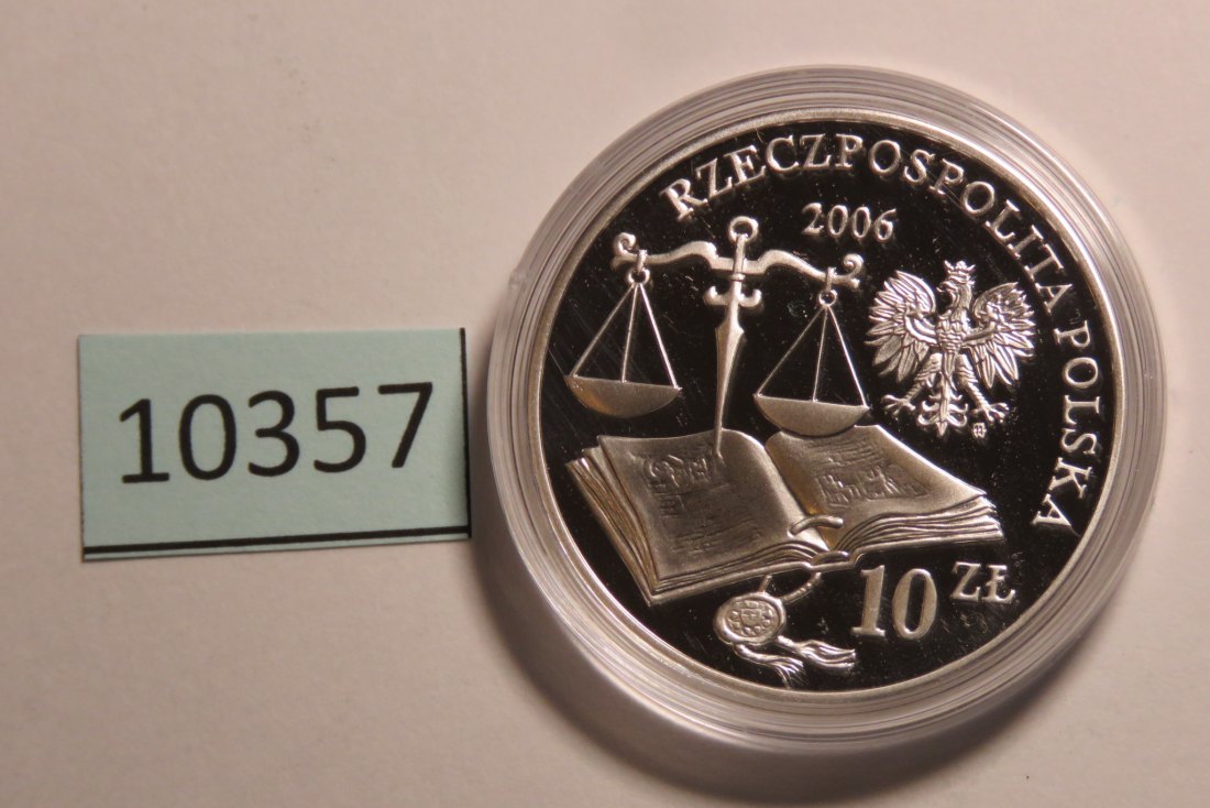  10357 POLEN - 2006 - 10 zt - 14,1 g Silber 0.925 - 500 Jahre Krönung   