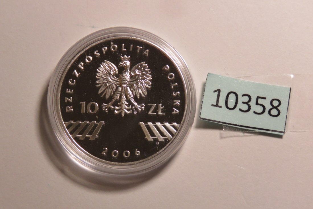  10358 POLEN - 2006 - 10 zt - 14,1 g Silber 0.925 - 30 Jahre Juni 1976   