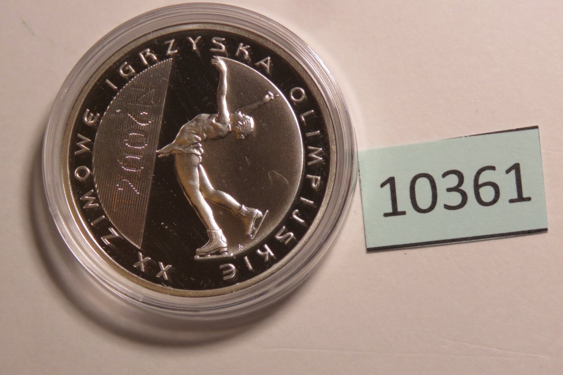  10361 POLEN - 2006 - 10 zt - 14,1 g Silber 0.925  - Olympia Eiskunstlauf   