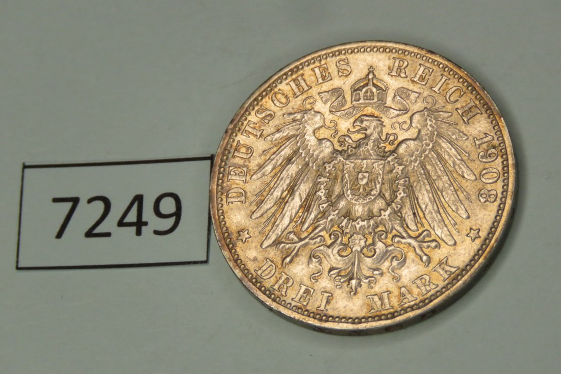  7249 Bayern 1908 - 3 Mark   